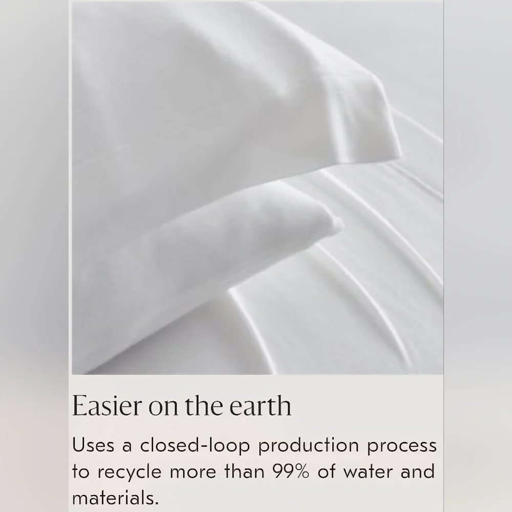 ❤️BUY 2 GET 1 FREE Jersey TENCEL™ Modal Sheet Set, King, White, Retail $209.00